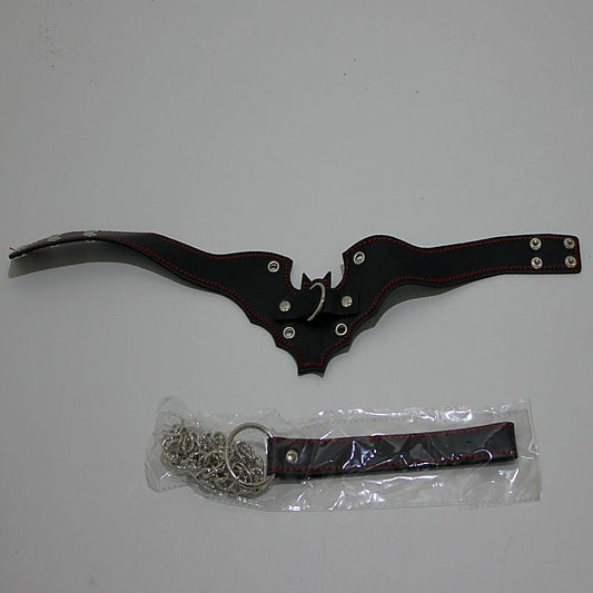 Batman Fetish Collar with Lead by BDStyle - Collars and Leads