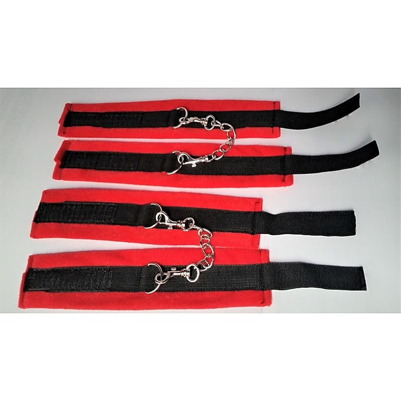 RednBlack Wrist & Ankle Cuffs by BDStyle - Cuffs and Restraints