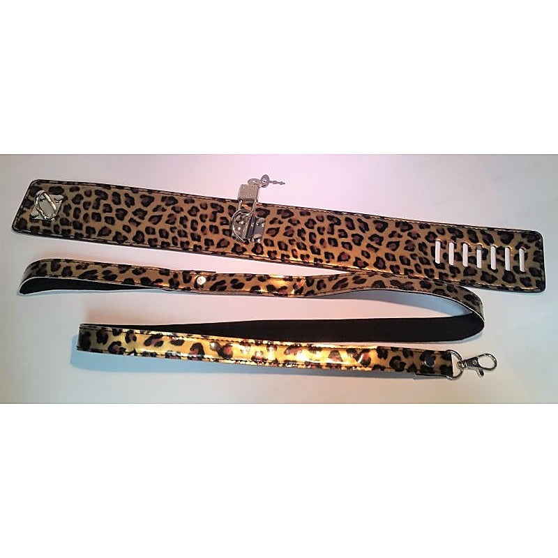 Wild Leopard Collar and Leash by BDStyle - Collars and Leads