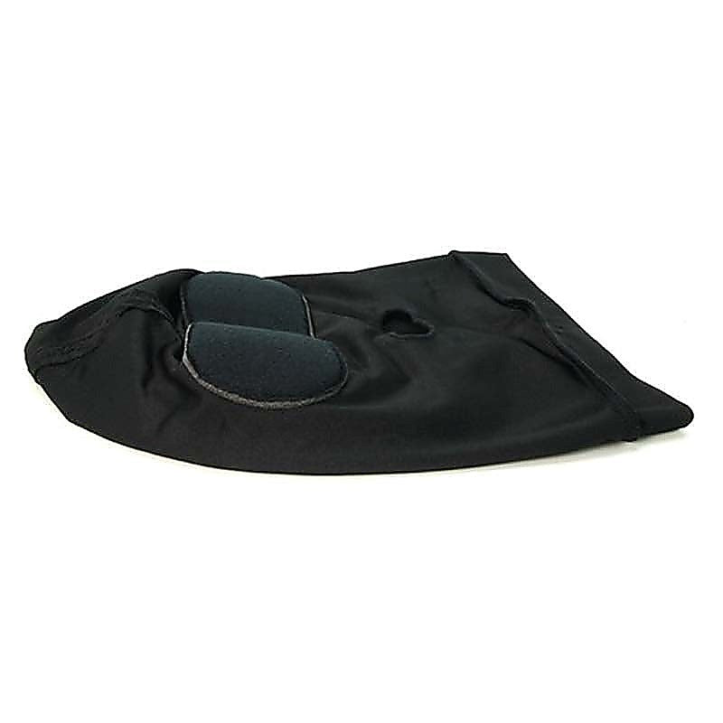 Spandex Open Mouth Hood With Padded Blindfold - Bondage Hoods