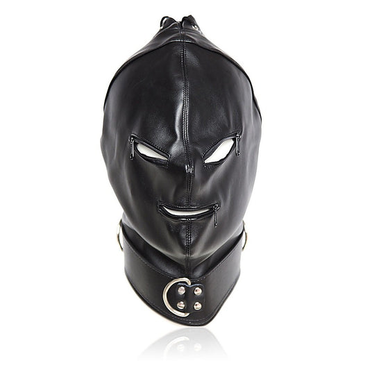 Basic Zipper Hood With O-Ring Collar - Bondage Hoods
