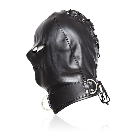 Basic Zipper Hood With O-Ring Collar - Bondage Hoods