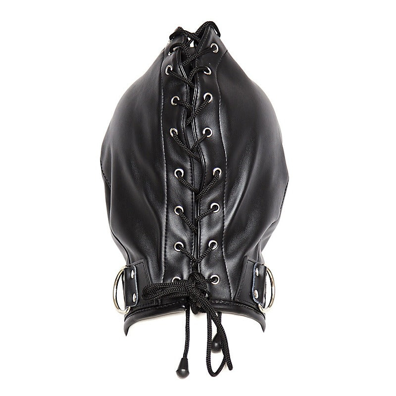 Basic Zipper Hood With O-Ring Collar by BDStyle - Bondage Hoods