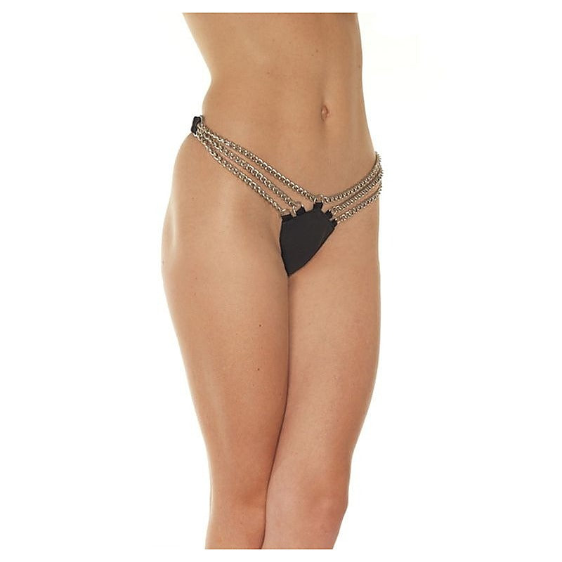 Faux Leather Ladies Panties with Chains by BDStyle - Her Fetish