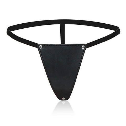 G-String Faux Leather Bikini Panty by BDStyle - Her Fetish