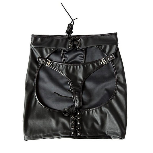 Ladies Open Back BDSM Skirt - Her Fetish