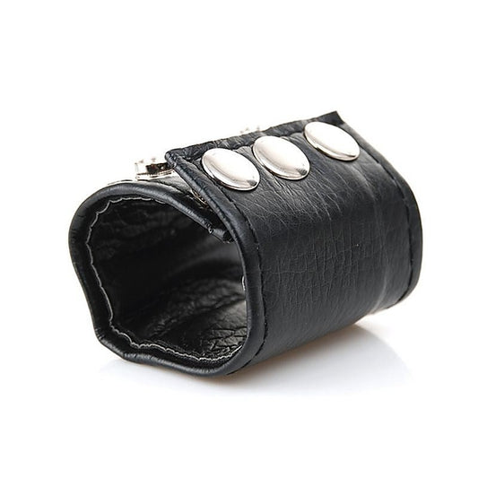 Leather Lined Ball Stretcher by BDStyle - Ball and Cock Toys