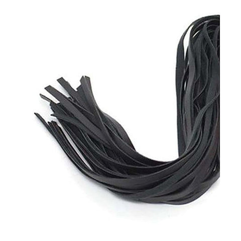 Downy Fetish Play Whip Black And Red - Whips And Crops