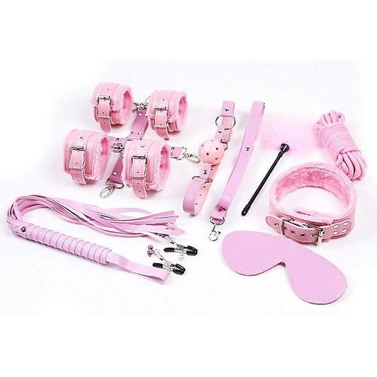 Indulge in Sensual Exploration - BDStyle Hogtie Fur Lined Body Restraints Set
