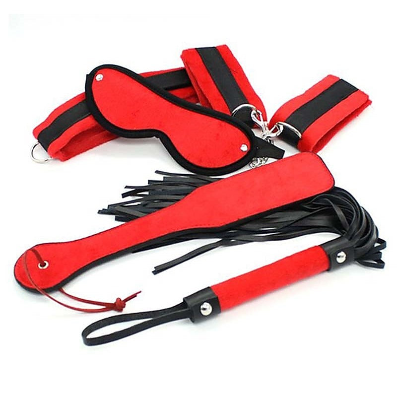 Tri-Hard Soft BDSM Kit 5 Piece - Bondage Kits