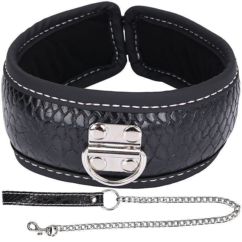Colorful BDSM Collar With Lead by BDStyle - Steel Sex Toys