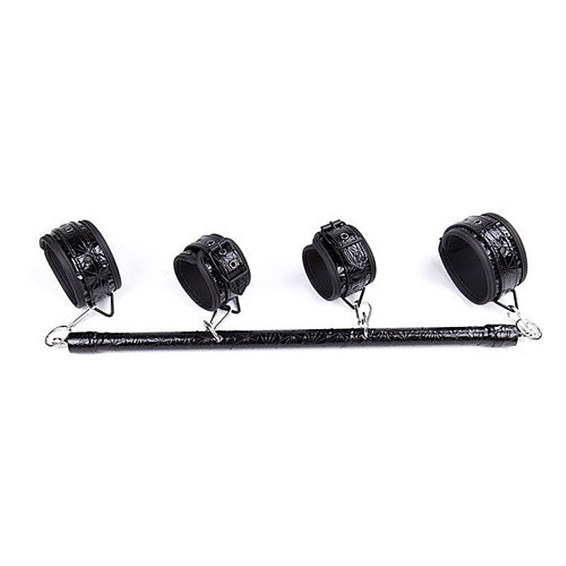 Crocodile Wrist and Ankle Cuffs Bar by BDStyle - Spreaders and Hangers