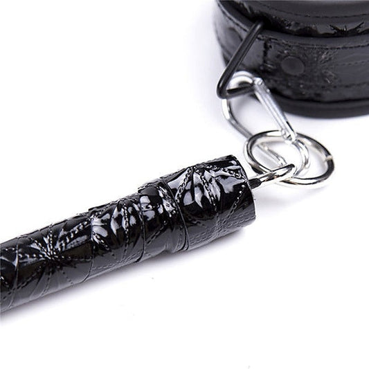 Crocodile Wrist and Ankle Cuffs Bar Black - Spreaders and Hangers