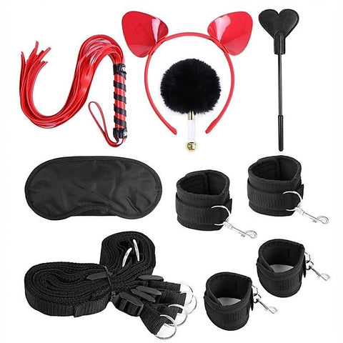 Premium Cat Headband Bed Bondage Kit by BDStyle - Bondage Kits