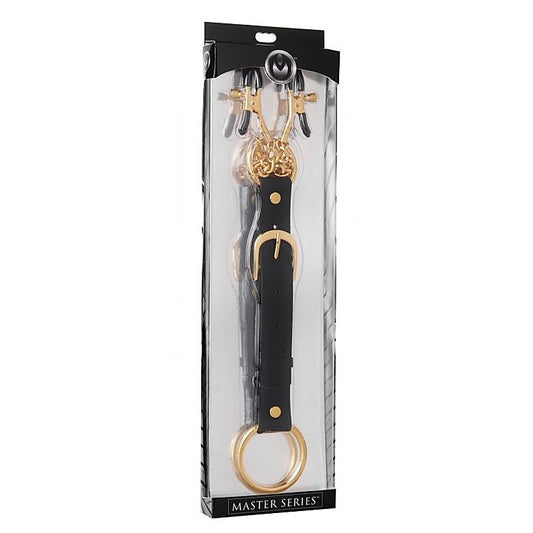 Penitentiary Nipple Clamps and Cock Ring Set - Nipple and Clit Clamps