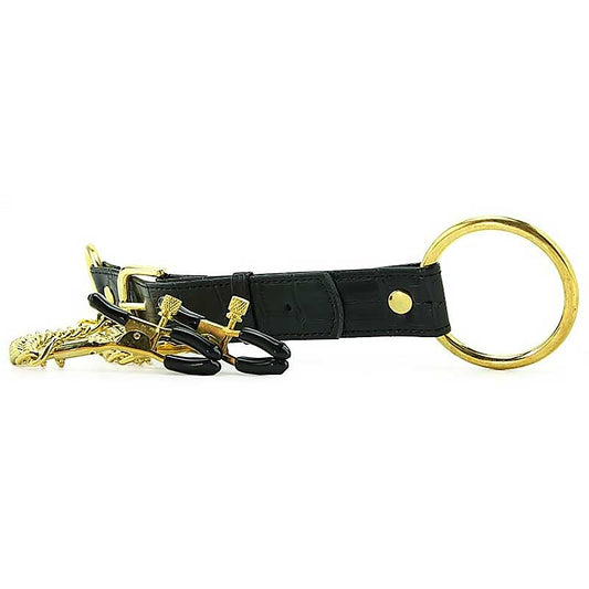 Penitentiary Nipple Clamps and Cock Ring Set - Nipple and Clit Clamps