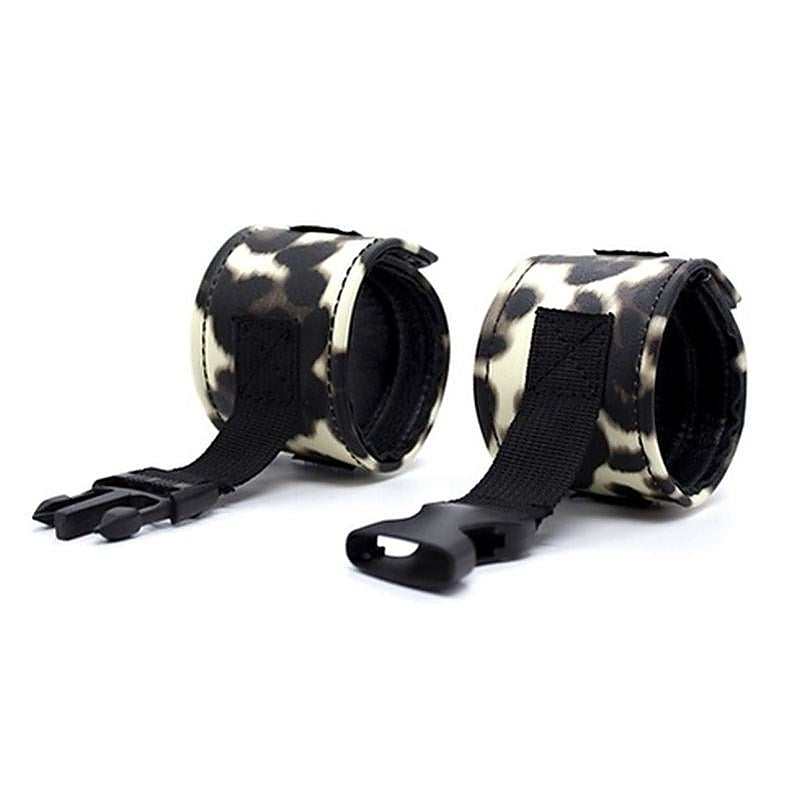 Premium Leopard Bondage Kits 3 PCS by BDStyle - Cuffs and Restraints