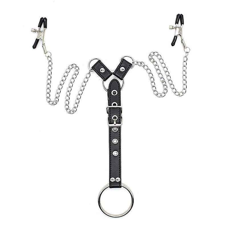 Premium Nipple Clamps and Cock Ring by BDStyle - Cock Rings