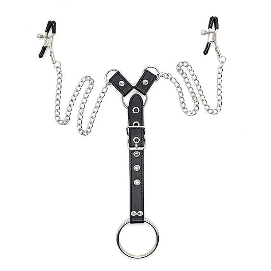 Nipple Clamps And Cock Ring - Cock Rings