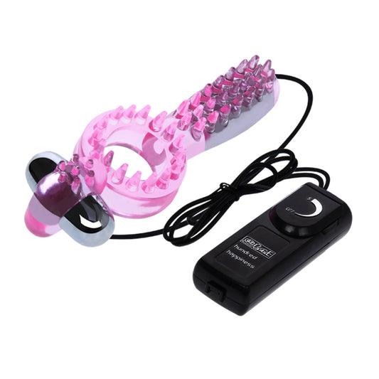 Baile Double Vibrators COUPLES Stretchy Cock Ring - Vibrating Cock Rings