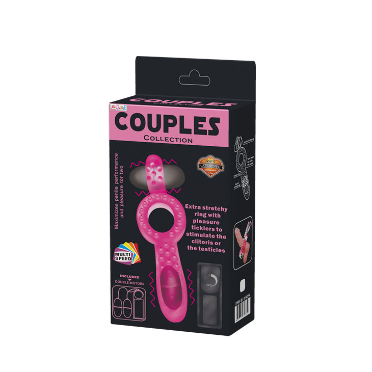Baile Double Vibrators COUPLES Stretchy Cock Ring - Vibrating Cock Rings