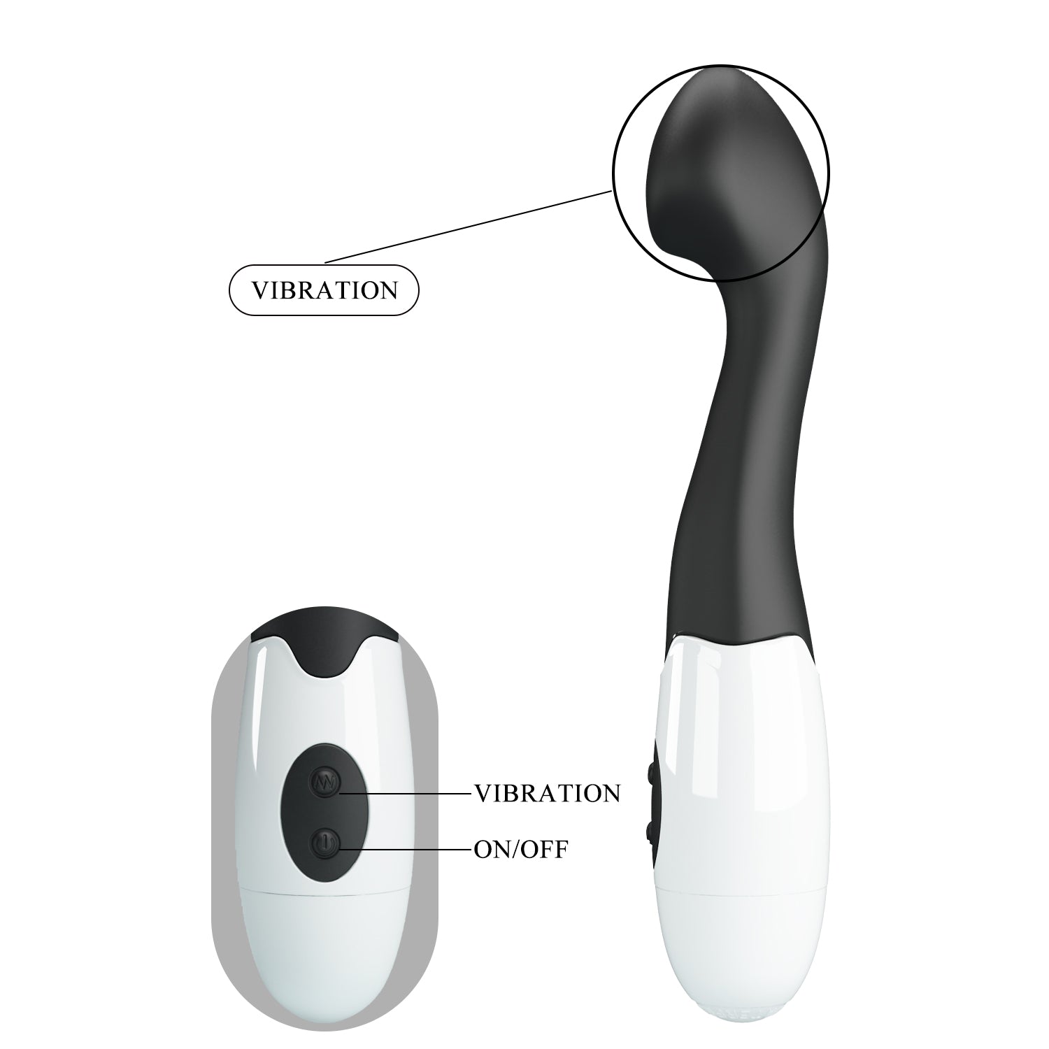 Pretty Love Charles 30 Functions G Spot Vibrator Black G-Spot Vibrators