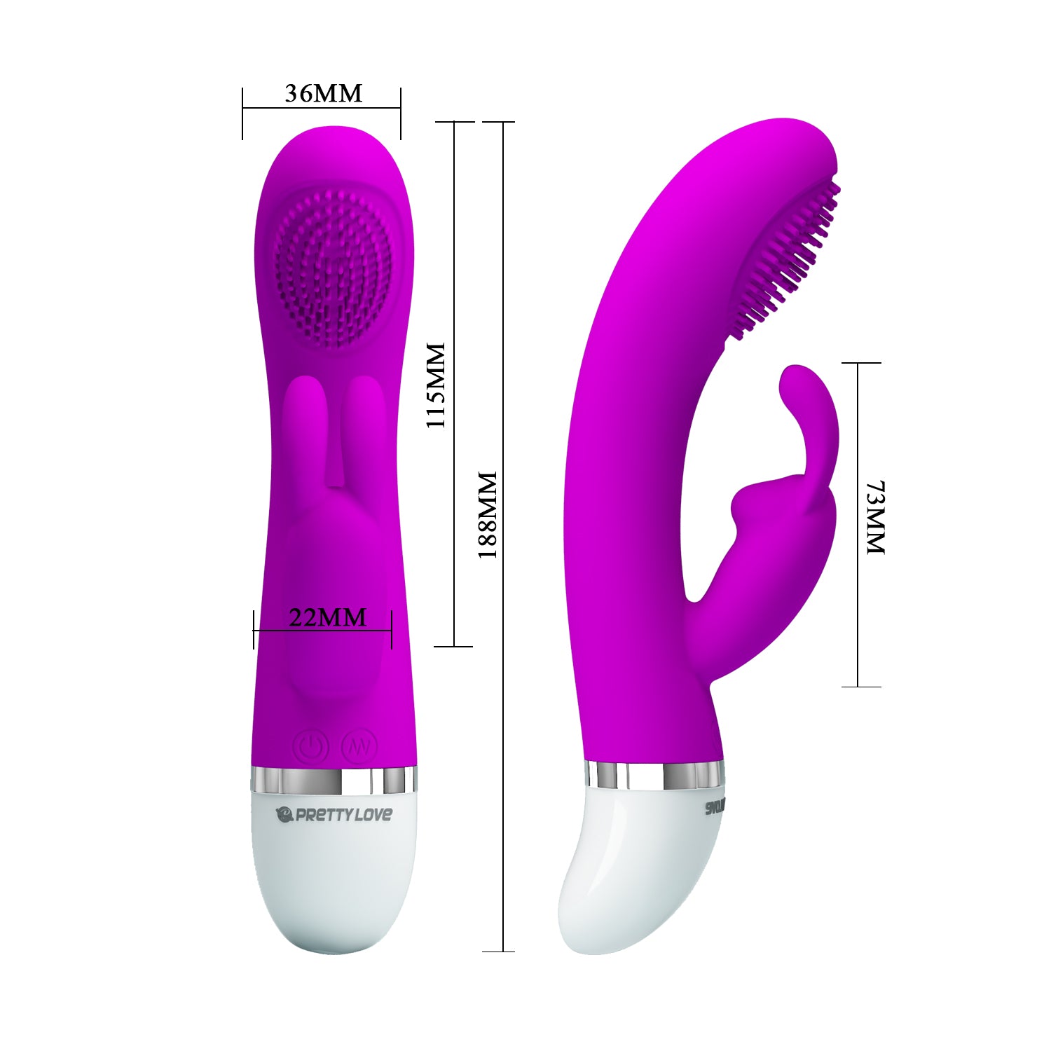 Pretty Love Christ Multi Functions Silicone Rabbit Vibrator Rabbit Vibrators