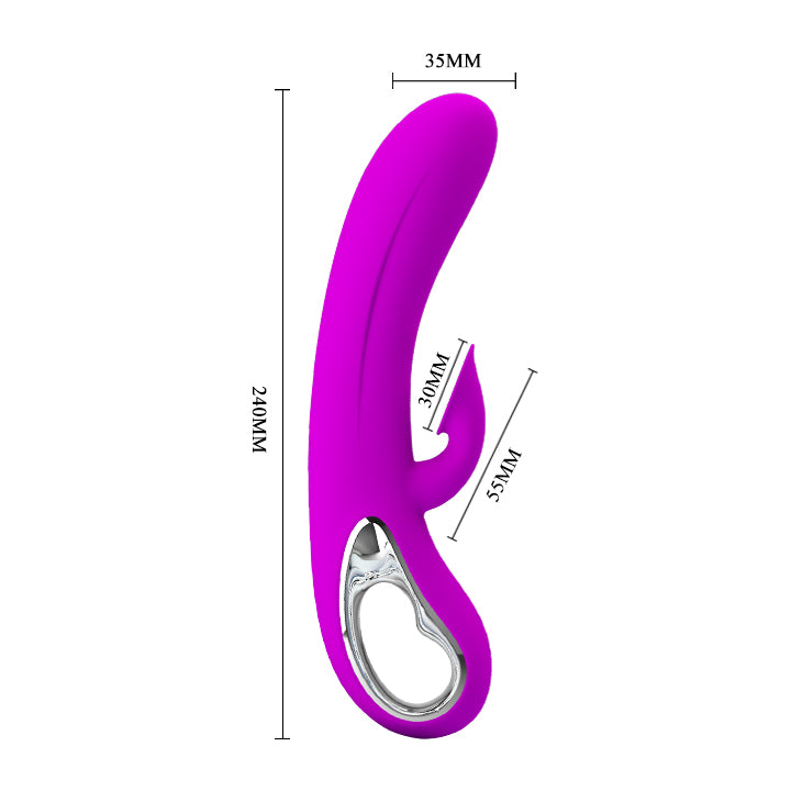 Pretty Love Nicola Silicone 24 Function Clit Suction Rabbit Vibrator Rabbit Vibrators