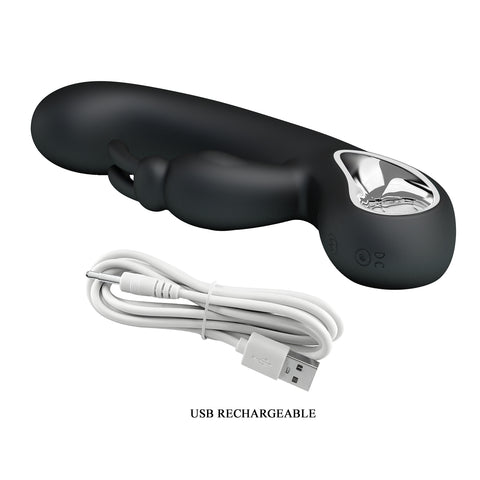Party Up COLIN USB Rechargeable Rabbit Vibrator - Rabbit Vibrators