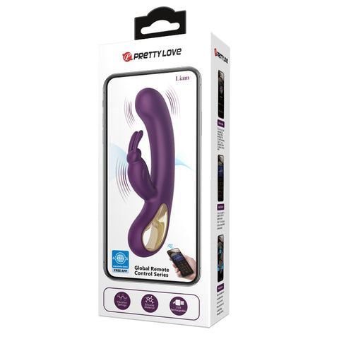 Pretty Love Liam App Control Rabbit Vibrator Byzantium - Rabbit Vibrators
