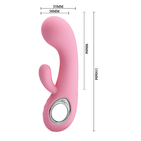 Baile Chris 7 Functions Silicone Rabbit Vibrator - Rabbit Vibrators