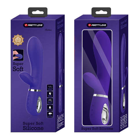 Baile Pretty Love THOMAS Soft Silicone Rabbit Vibrator - Rabbit Vibrators