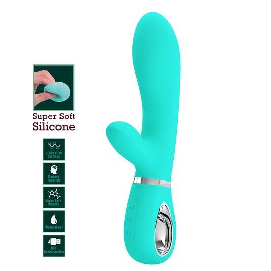 Baile Pretty Love THOMAS Soft Silicone Rabbit Vibrator - Rabbit Vibrators