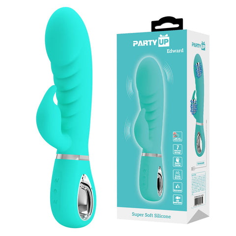 Party Up EDWARD USB Rechargeable Rabbit Vibrator - Rabbit Vibrators