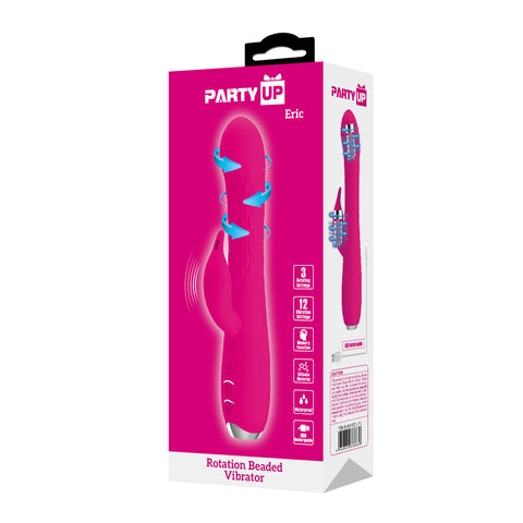 Party Up ERIC Rotating Beads Rabbit Vibrator - Rabbit Vibrators
