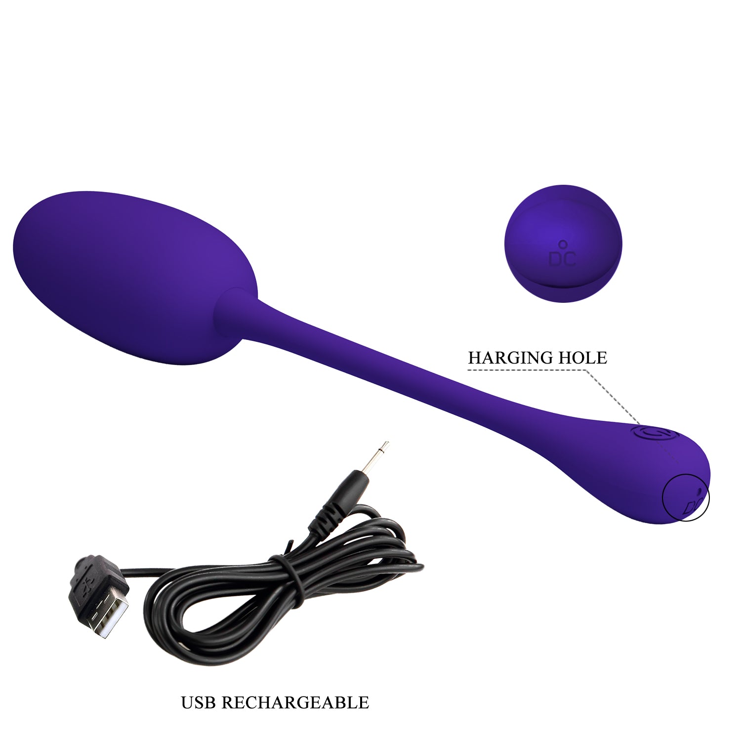Baile Pretty Love KNUCKER Silicone Egg Vibrator Love Eggs and Kegel Exercisers