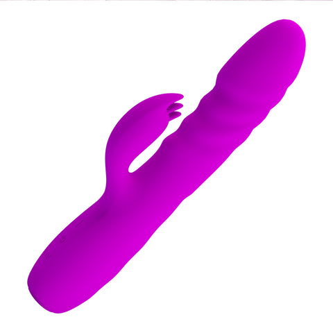 Party Up BOB Rechargeable Thrusting Rabbit Vibrator - Rabbit Vibrators