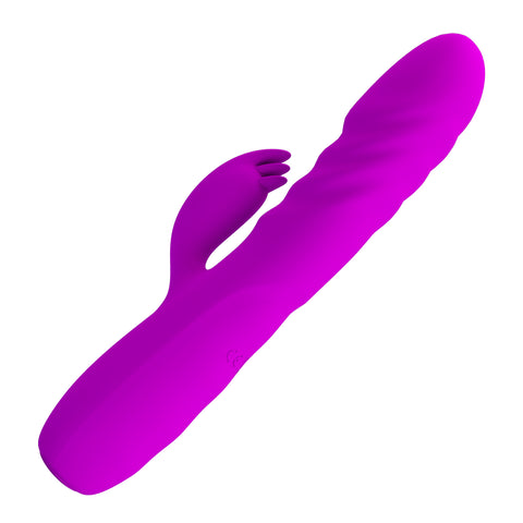 Party Up BOB Rechargeable Thrusting Rabbit Vibrator - Rabbit Vibrators