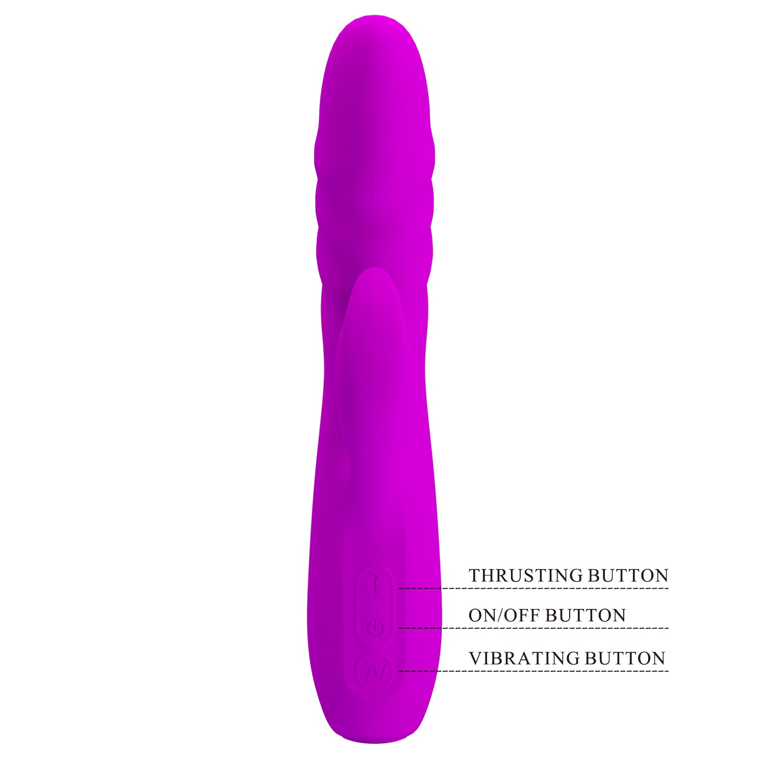 Party Up BOB Rechargeable Thrusting Rabbit Vibrator Rabbit Vibrators