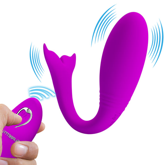 Baile Jordyn Whale Remote Control Couples Vibrator - Sex Toys For Couples