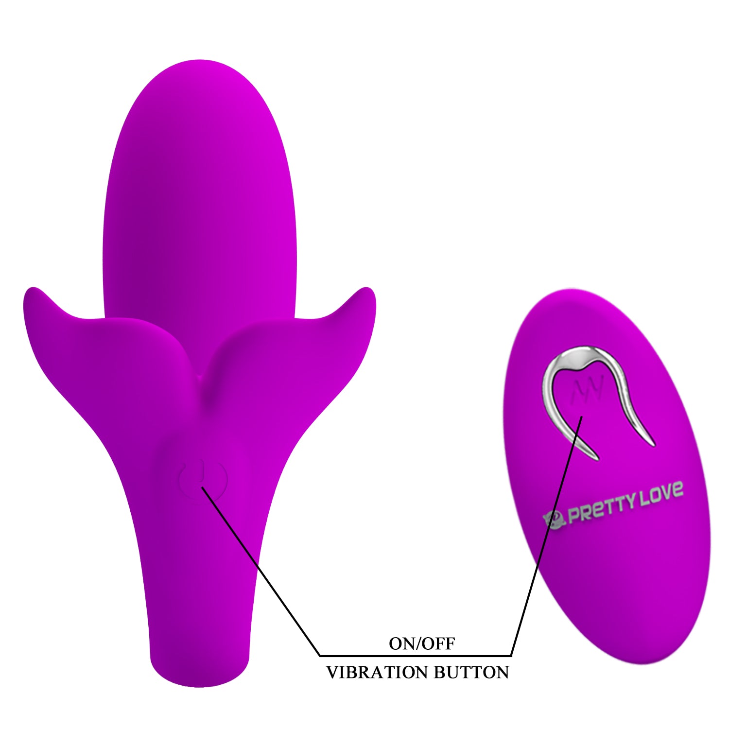 Baile Jordyn Whale Remote Control Couples Vibrator - Sex Toys For Couples