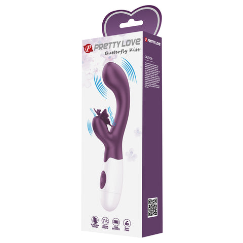 Pretty Love Butterfly Kiss Rabbit Vibrator Purple - Rabbit Vibrators