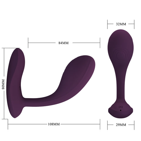 Baile Pretty Love BAIRD Mobile Ppp Control Silicone vibrator - G-Spot Vibrators