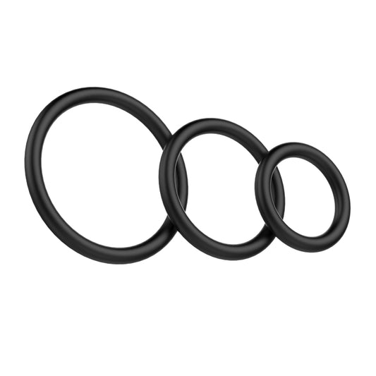Baile Pretty Love RUBBER SET Mens Cock Ring Set - Cock Ring Sets