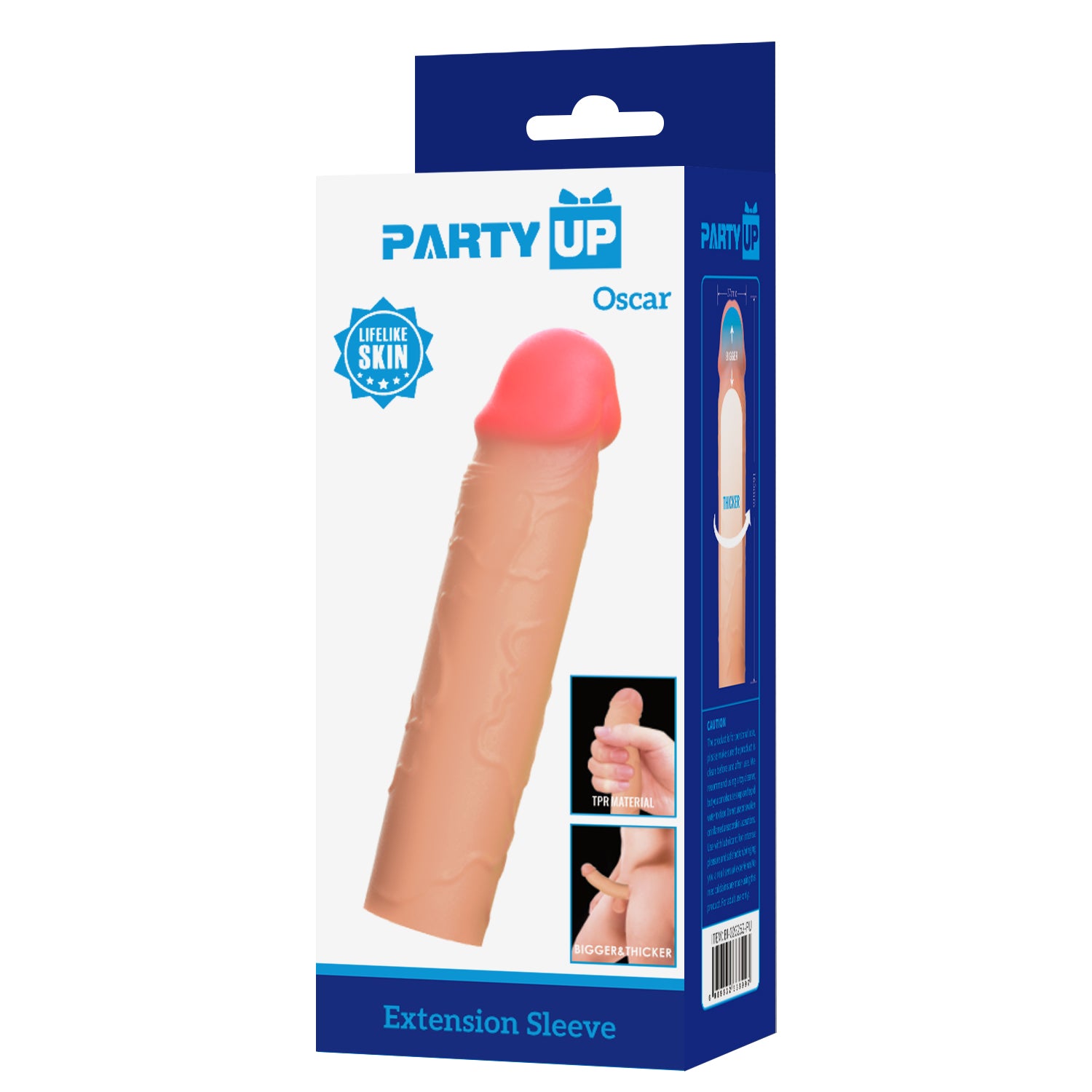 Party Up OSCAR 1 Inch Penis Extender Sleeve Penis Sleeves and Extenders