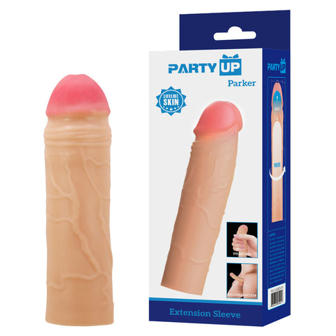 Party Up PARKER 2 Inch Penis Extender Sleeve - Penis Sleeves and Extenders