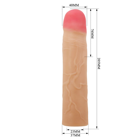 Party Up PHILIP 3 Inch Penis Extender Sleeve - Penis Sleeves and Extenders