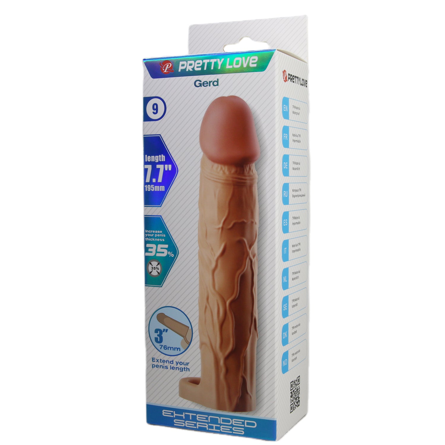 Pretty Love Gerd 7.7 Inch Male Penis Sleeve Penis Sleeves and Extenders