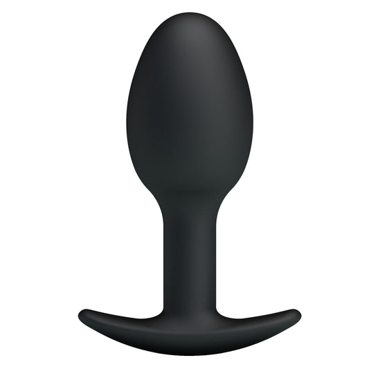 Pretty Love Silicone Anal Balls Butt Plug Black 3.34 Inches Butt Plugs