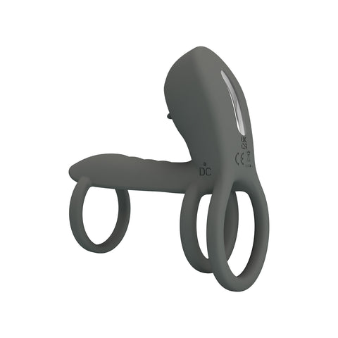 Pretty Love Jammy Master Vibrating Cock Ring Grey - Vibrating Cock Rings